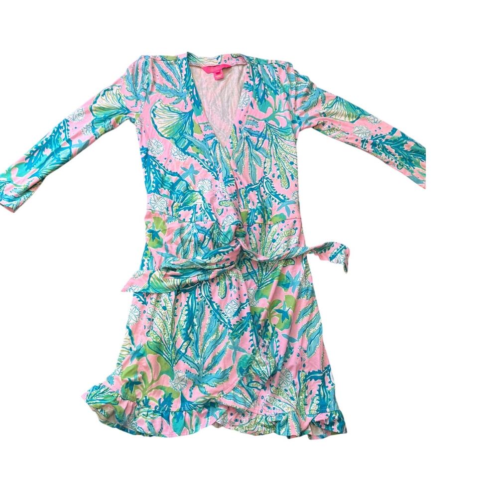 Lilly Pulitzer Jessalynne Skorts Romper Wrap Dress Size XXS